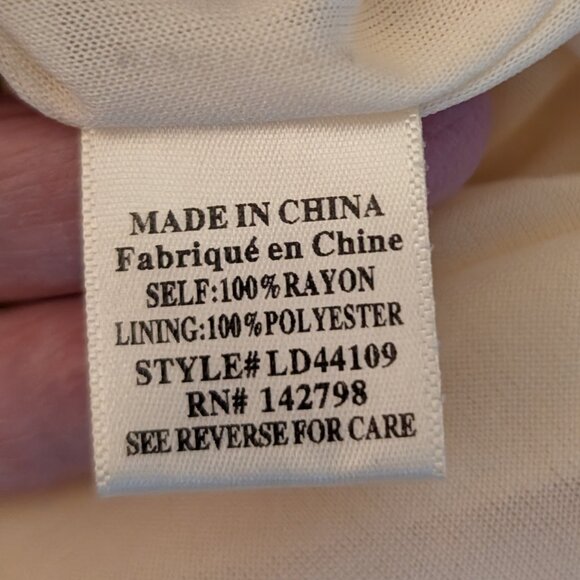 Cream Puff Sleeve Dress Size Large NWT - Picture 8 of 10